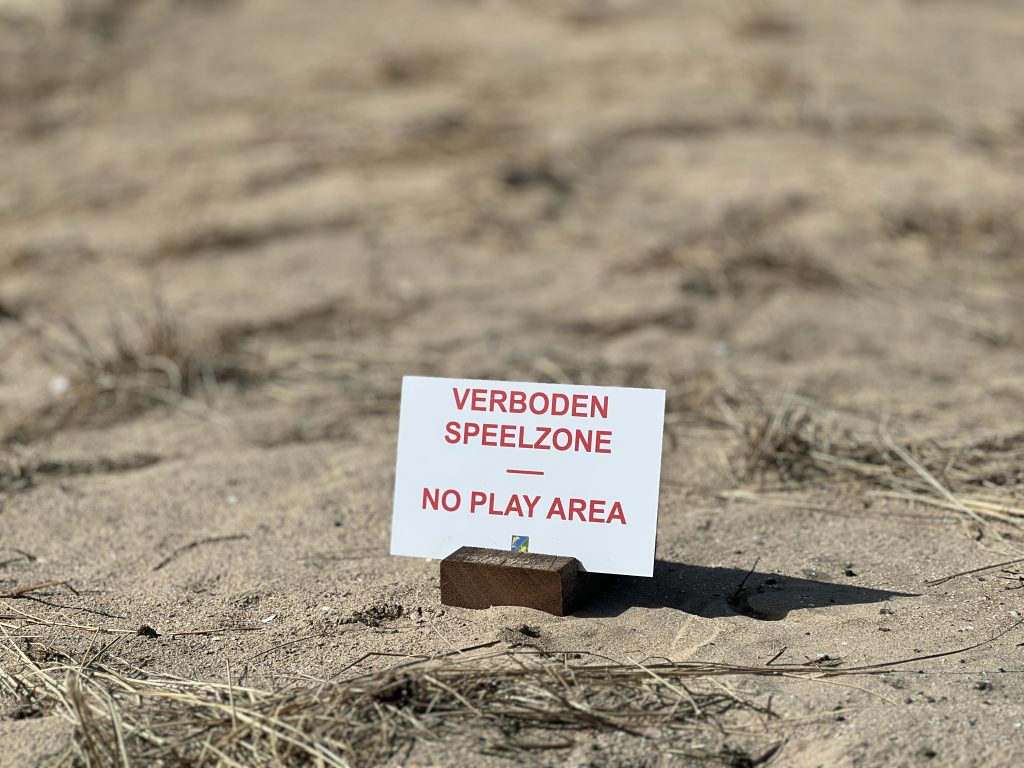Verboden Speelzone bordje